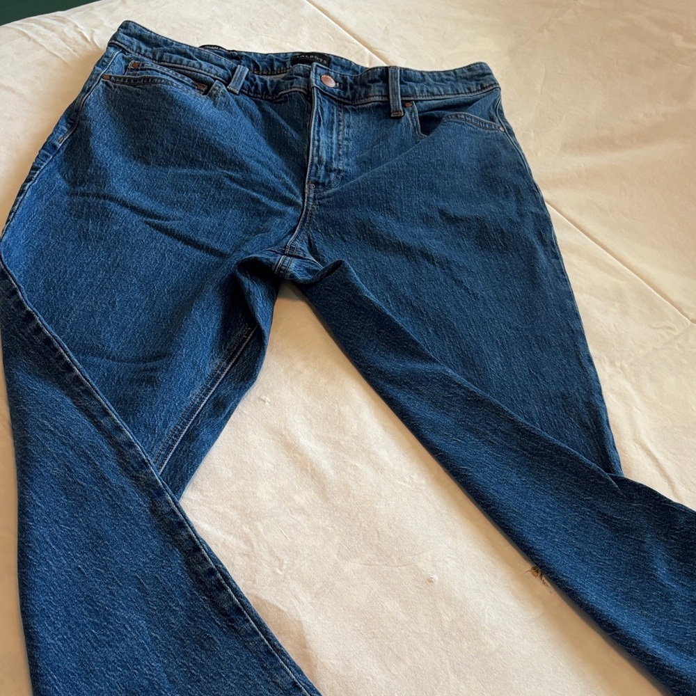 Classic Blue Talbots Slim Straight Ankle Jean Size 12p